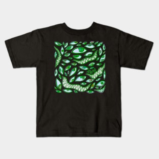 Monster mash - Green Kids T-Shirt